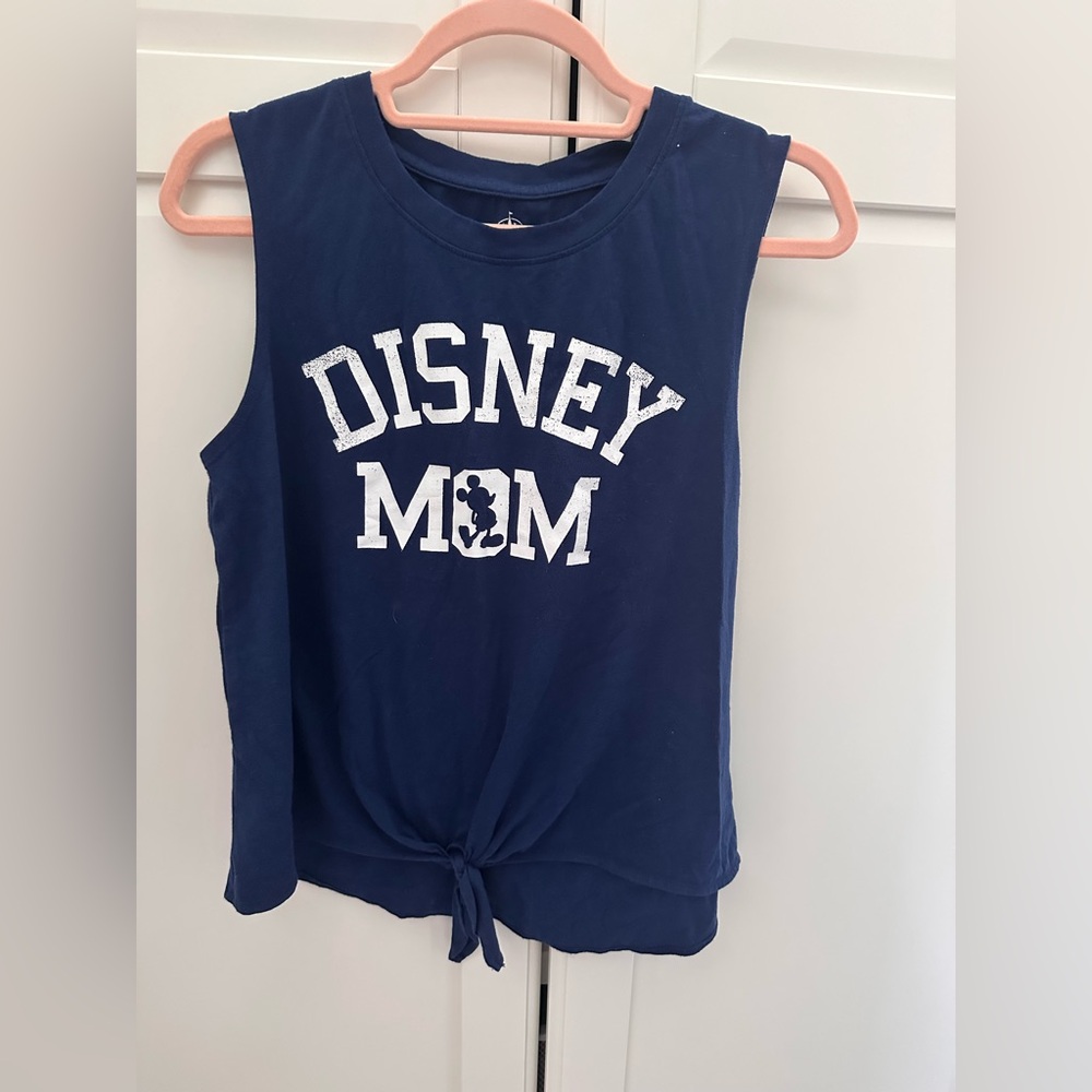 Authentic Disney Parks “Disney Mom” Tie Front Tank Top Size Medium